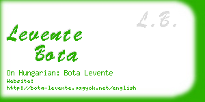 levente bota business card